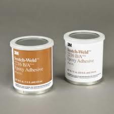 Adesivo epossidico strutturale bicomponente 3M 2216 B/A kit 2 latte 1,6 litri colore grigio