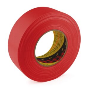 Nastro adesivo telato ad alta resistenza 3M 389 formato mm 19  x 50 m spessore 0,26 mm colore rosso