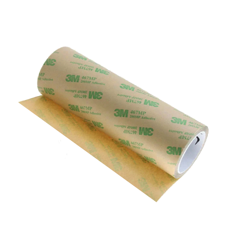 Biadesivo transfer in bobina monoliner 3M 467MP 609 mm x 55 m x 0,050 mm trasparente