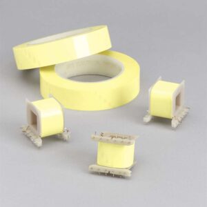3M 1350F-1 Yellow Flame Retardant Electric Polyester Tape 19 mm x 66 m x 1.1 mm PE core