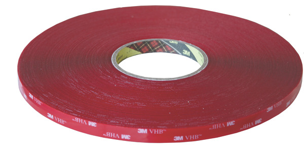 Nastro biadesivo schiuma acrilica ad alta tenuta 3m vhb 4905F 19 mm x 66 m x 0,5 mm