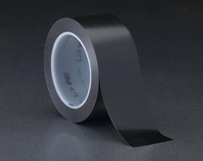 3M Vinyl Tape 471 BLACK, 5.2 mil (0.13 mm) 50mm x 33 m
