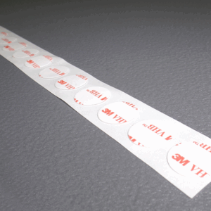 Biadesivo acrilico trasparente 3M VHB 4905P bollino diametro 20 mm 0,5 mm liner in carta
