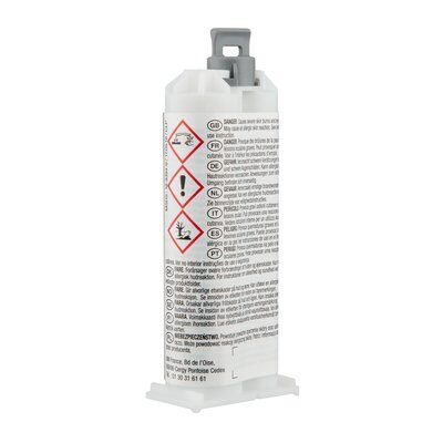 Adesivo strutturale bicomponente 3M Scotch Weld 3M DP410 epossidico cartucce da 50 ml colore bianco panna - immagine 2