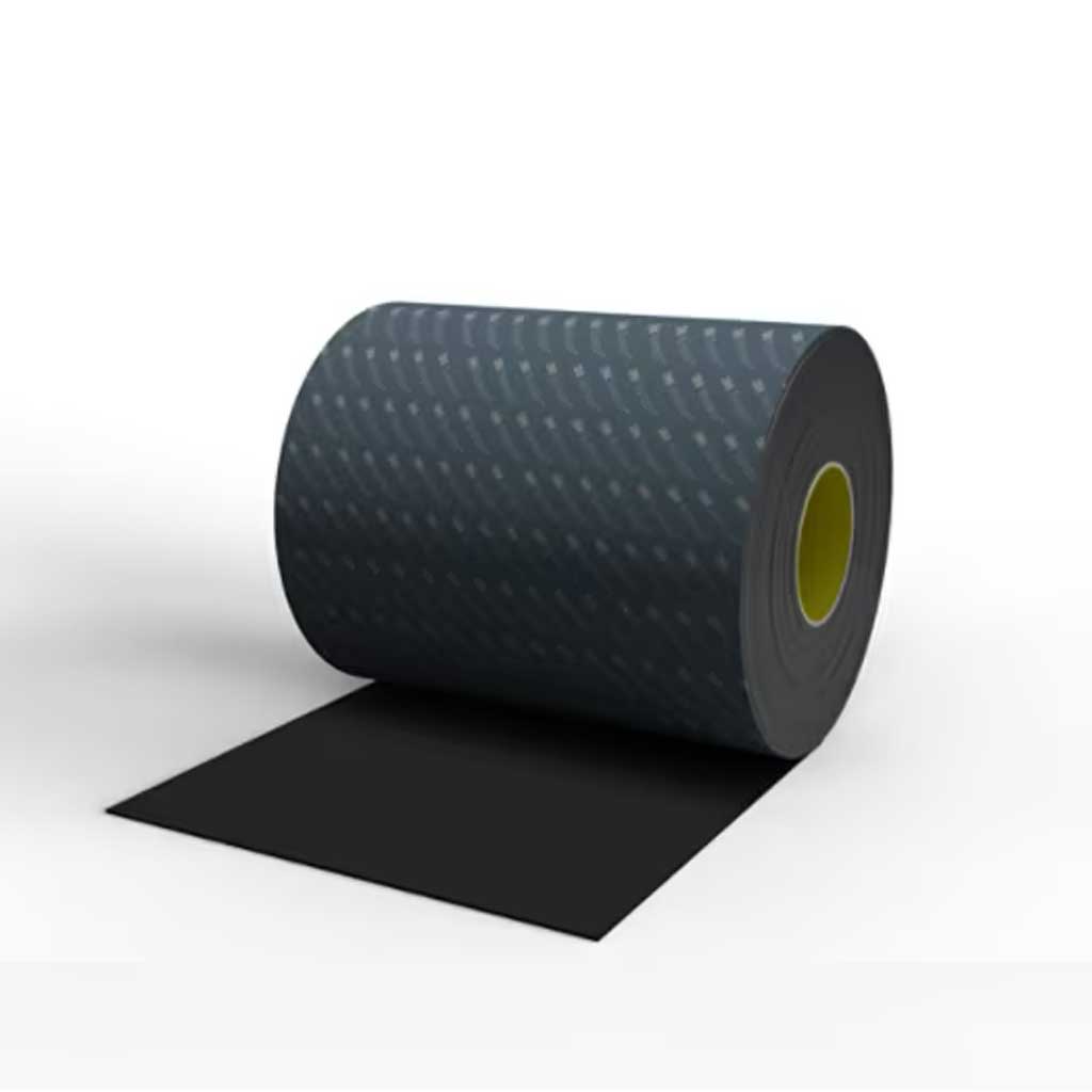 Urethane Resilent Rollstock 3M SJ6216 formato 114 mm x 33 m spessore 1,6 mm colore nero adesivo R25