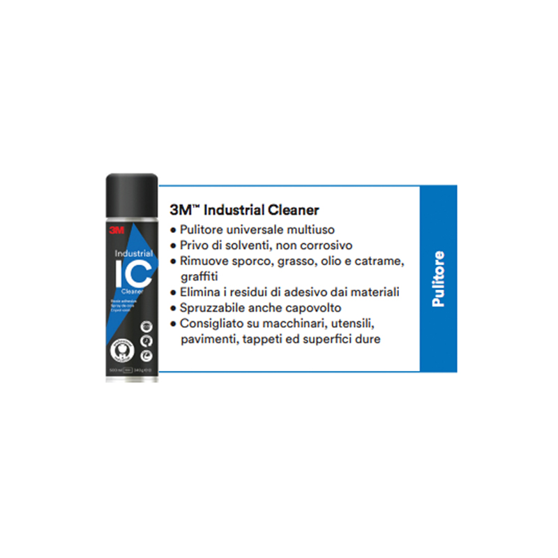 Pulitore industriale 3M industrial cleaner bombola spray da 500 ml - immagine 2