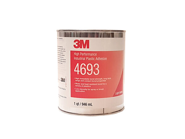 Adesivo a solvente 3M sintetico trasparente Scotch Weld 7312 / 4693 - 0,946 litri per plastiche difficili