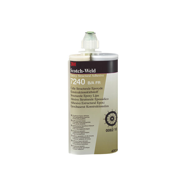 Adesivo strutturale bicomponente 3M Scotch Weld  7240 B/A FR epossidico da  400ml per metalli e leghe leggere certificato FAR 25.853