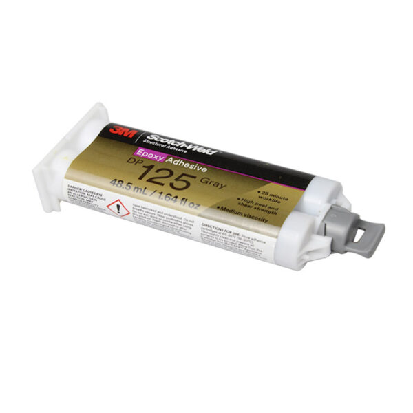 Adesivo strutturale bicomponente 3M Scotch Weld  DP125 epossidico cartucce da 48,5 ml colore grigio per metalli e plastiche - immagine 2