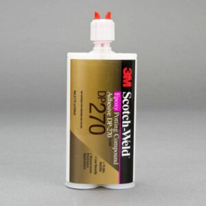 Adesivo bicomponente 3M Scotch Weld DP270 epossidico cartuccia da 400 ml colore nero ottimo isolante elettrico