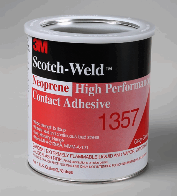 Adesivo a contatto neoprenico ad elevattissime prestazioni 3M 1357 Scotch weld latta da 1 litro
