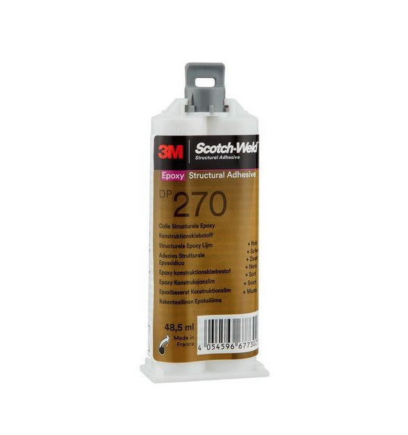 Adesivo strutturale bicomponente 3M Scotch Weld DP270 espossidico cartucce da 48,5 ml trasparente