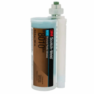 Adesivo strutturale bicomponente 3M Scotch Weld DP8010 acrilico Blu cartuccia da 490 ml per plastiche a bassa energia superficiale (PE, PP,TEFLON defluorizzato)