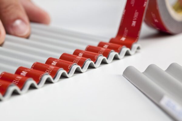 Double-sided acrylic tape specific for 3M VHB 5952F powder coating 25 mm x 33 m x 1.1 mm black color - Image 4