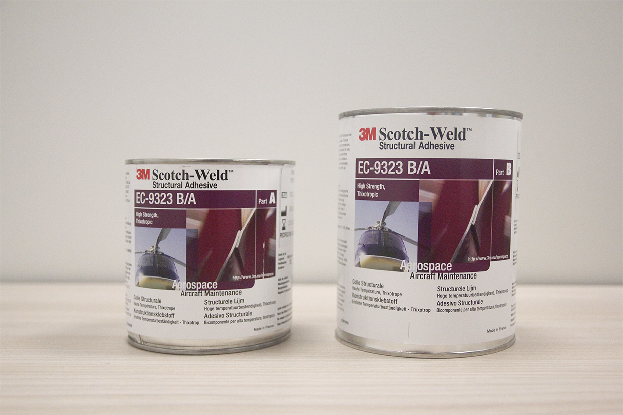 3M 9323 B/A adesivo strutturale epossidico ad elevatissime prestazioni kit da due latte da 1 litro