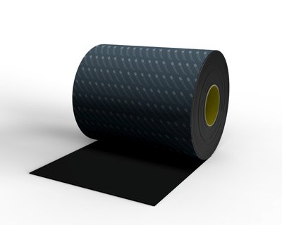 3M Bumpon Resilient Rollstock SJ5832 114 mm x 66 m color black thickness 0.8 mm
