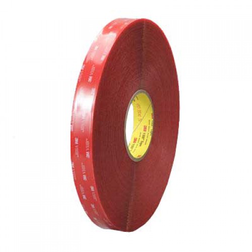 Nastro biadesivo acrilico 3M alta tenuta VHB 4905F 25 mm x 33 m x 0,5 mm trasparente