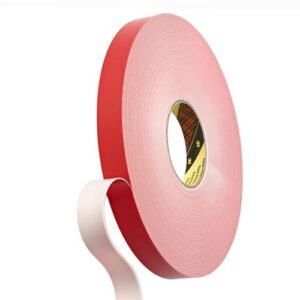 Nastro biadesivo in achiuma acrilica alta coesione 3M VHB 4912F 285 mm x 16,5 m x 2 mm colore bianco