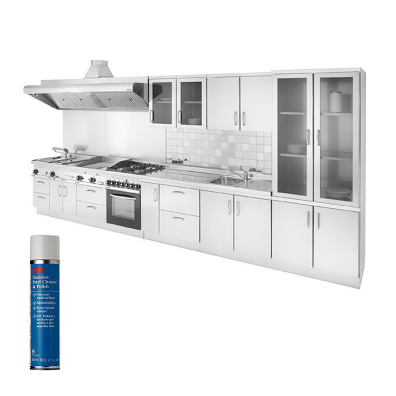 3M SSC Pulitore e lucidante spray da 600 ml per superfici ed elettrodomestici in acciaio - immagine 2