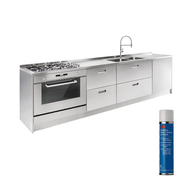 3M SSC Pulitore e lucidante spray da 600 ml per superfici ed elettrodomestici in acciaio - immagine 4