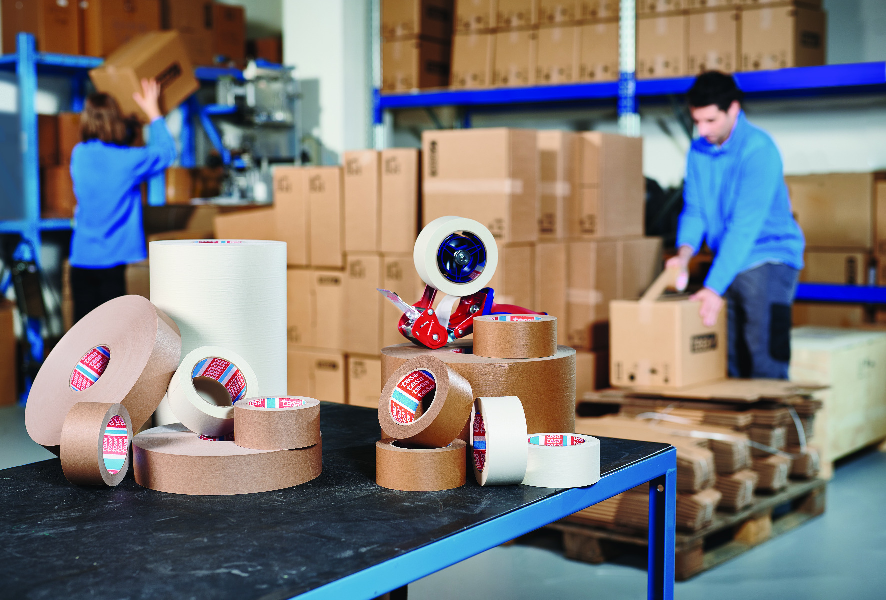 Nastro da imballo tesa 4713 Paper Standard certificato FSC formato mm 50 x 50 m - immagine 10
