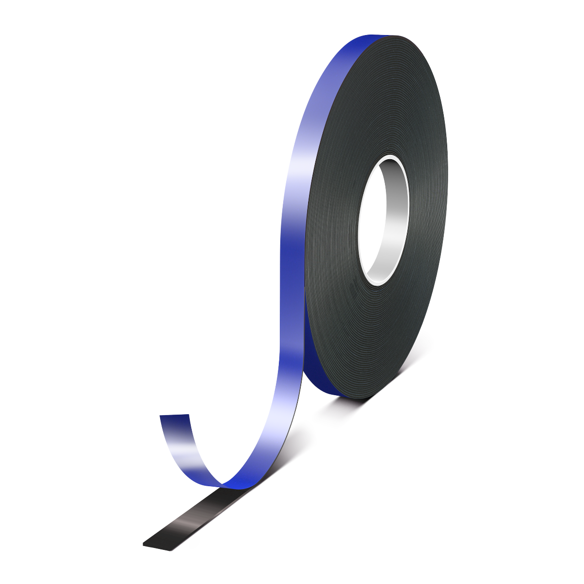 tesa ACXplus 7811 Black Acrylic Foam Tape, 9 mm x 33 m x 1.1 mm, blue plastic liner - Image 3