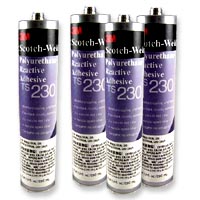 Adesivo 3M poliuretanico monocomponente rapido TS230 formato cartuccia da 295 ml colore nero per Pur Easy